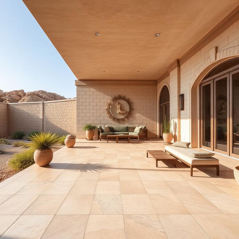 Travertine Installation landscaping service Tucson Arizona