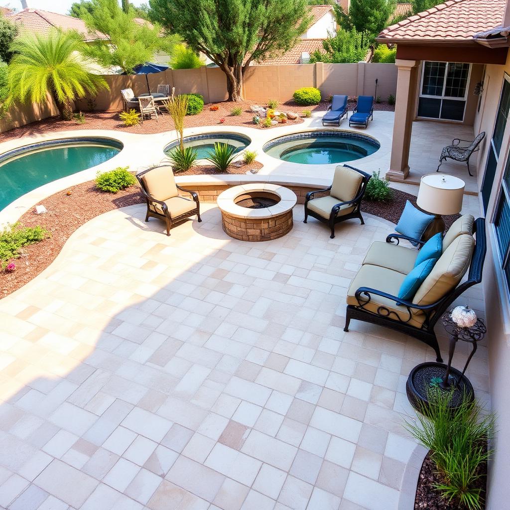 Paver patio completion Sahuarita
