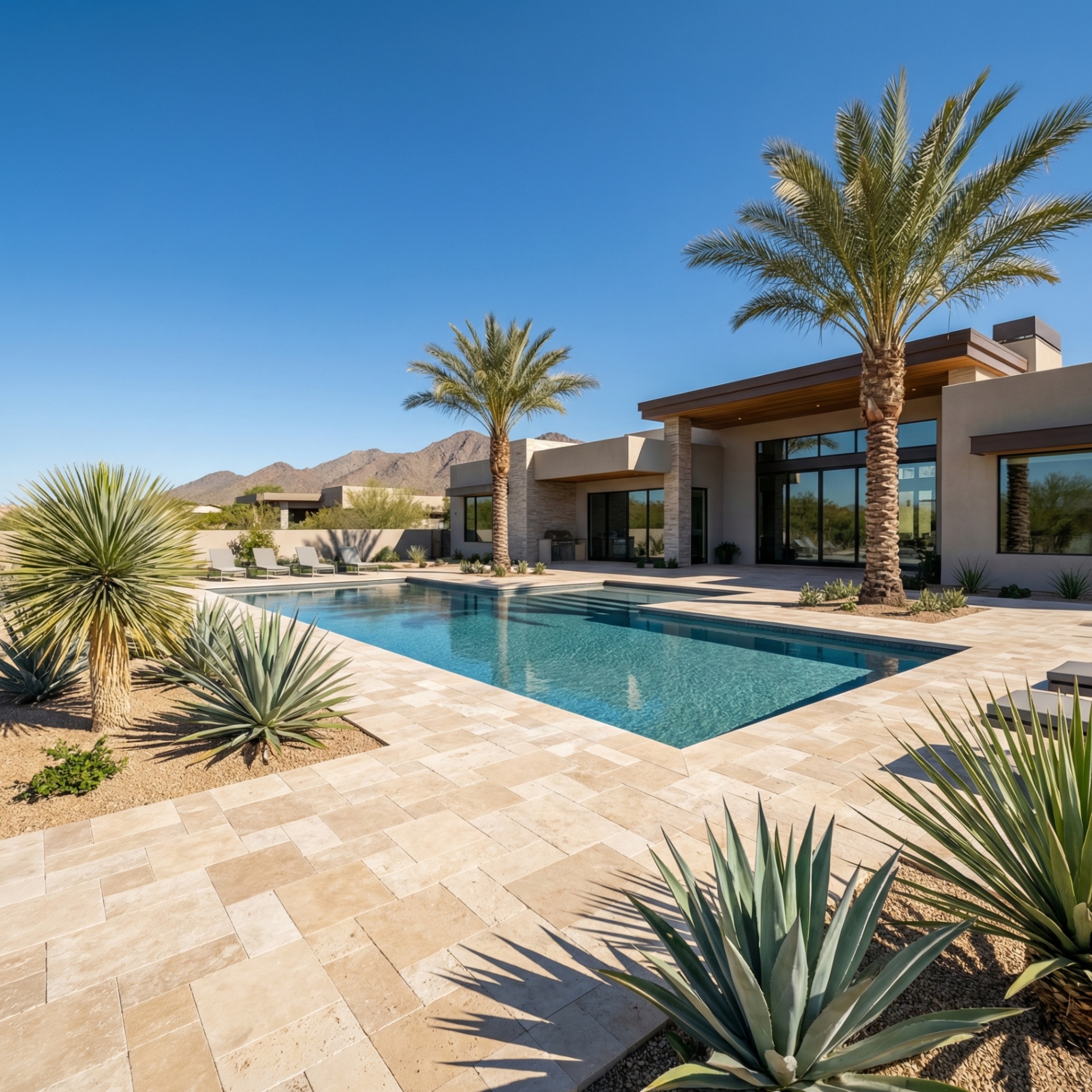 Landscaping project in Marana, AZ